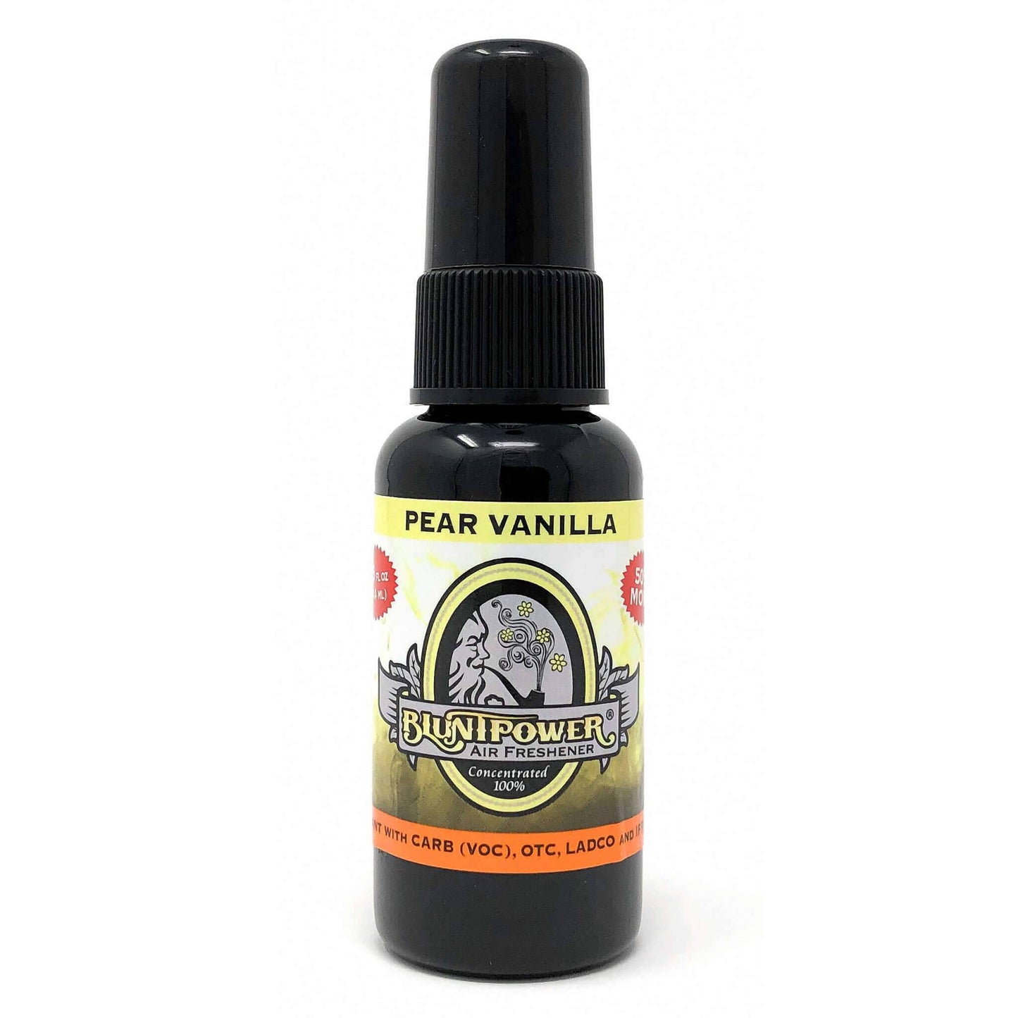 BluntPower-Pear-Vanilla-Front-1.5-ounce-Black-Plastic-Bottle