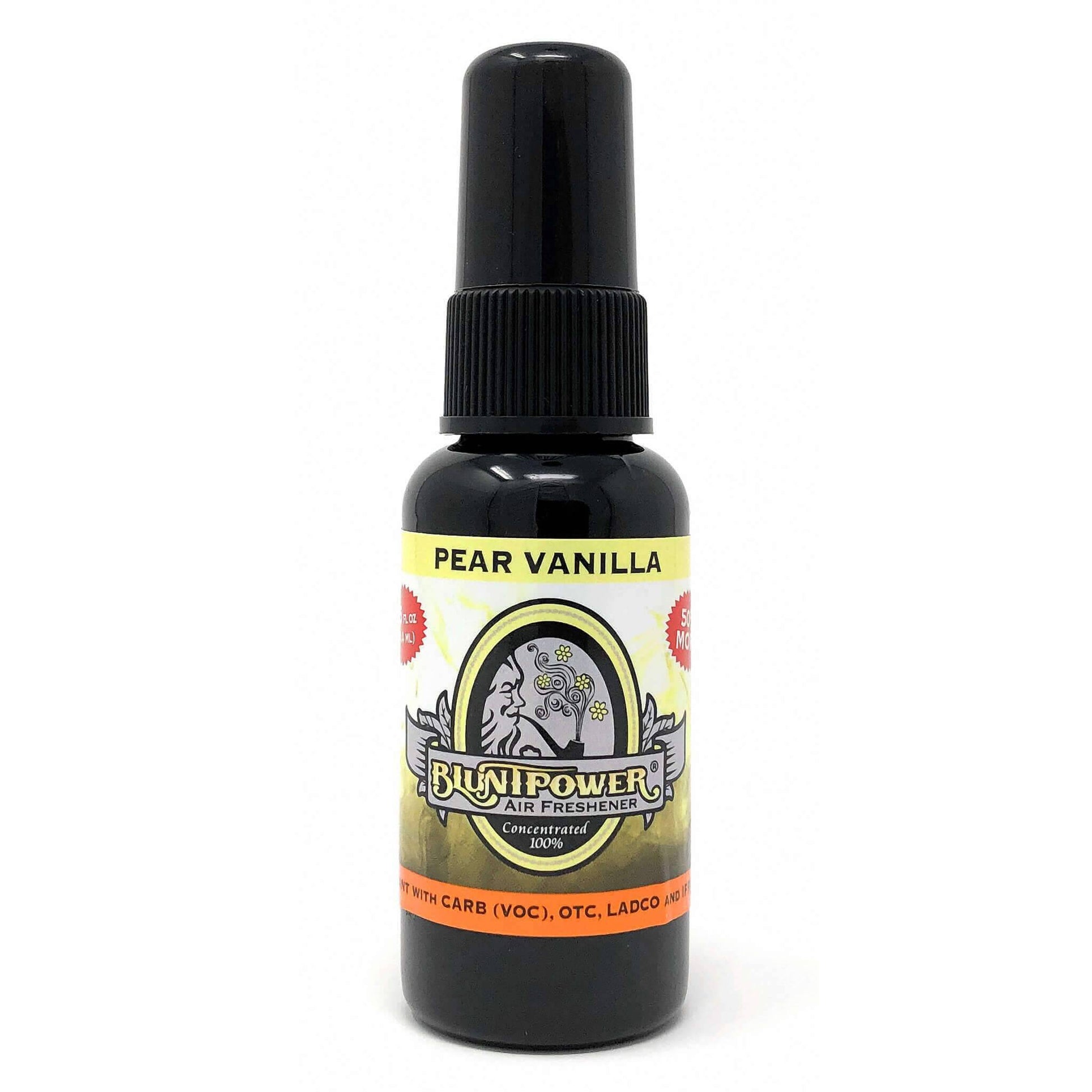 BluntPower-Pear-Vanilla-Front-1.5-ounce-Black-Plastic-Bottle