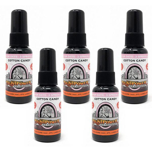 Cotton Candy Long-Lasting Spray Air Freshener Bundle (5 Pack)