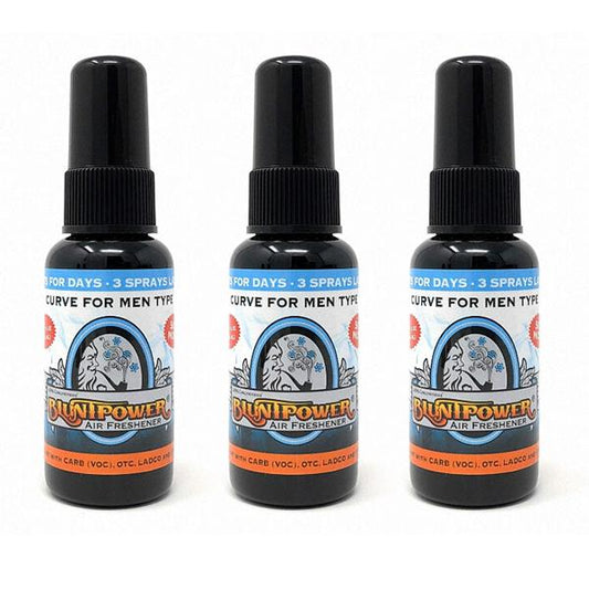 Curve Type For Men Spray Air Freshener Bundle (3 Pack)