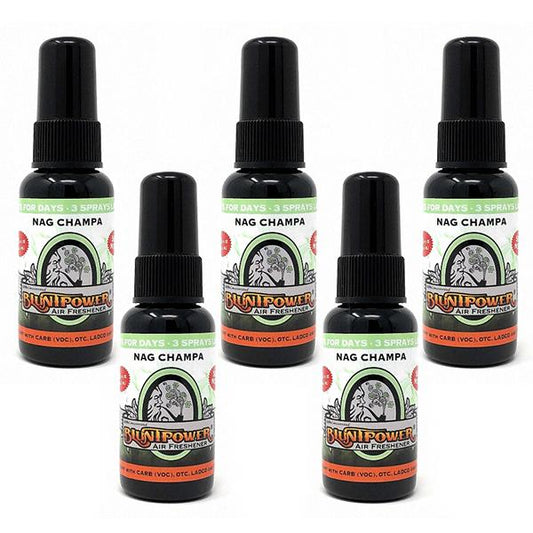 Nag Champa Spray Air Freshener Bundle (5 Pack)